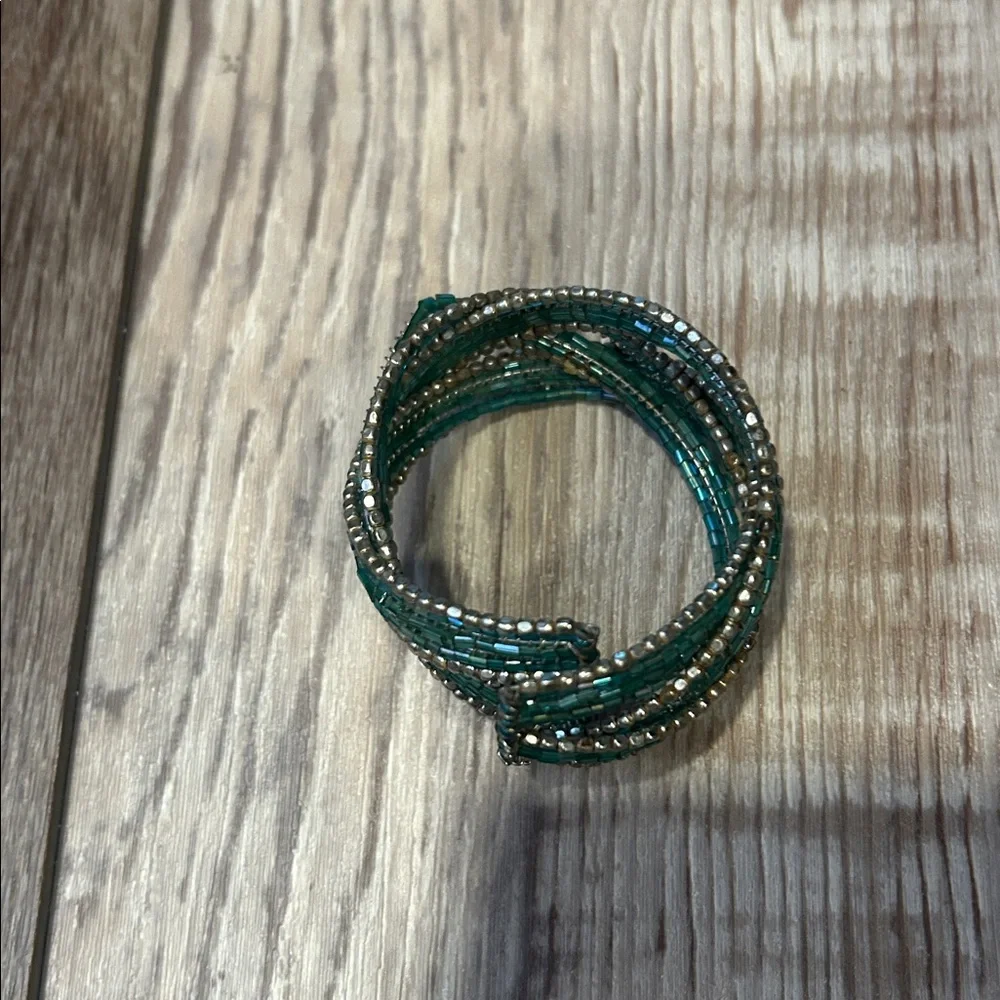 Vintage Boho Beaded Cuff Bracelet